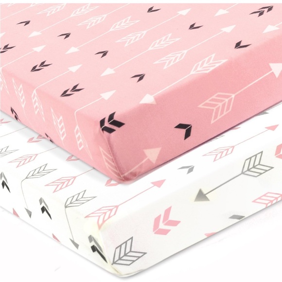 New Brolex 2 pack of ultra soft knit crib sheets - Picture 2 of 5